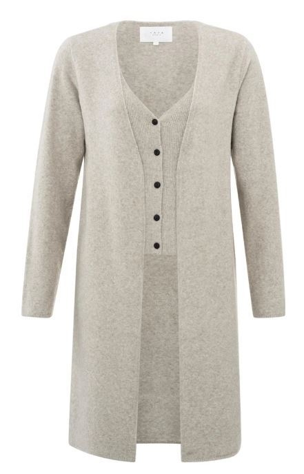 long cardigan with gilet