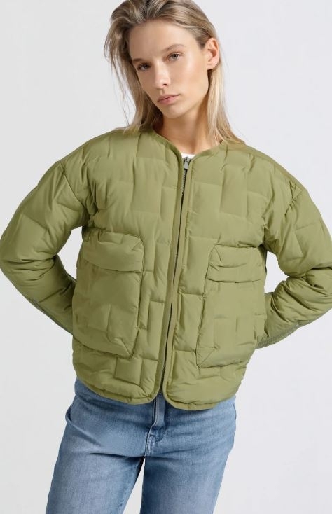 Short Nylon Quilted Jacket