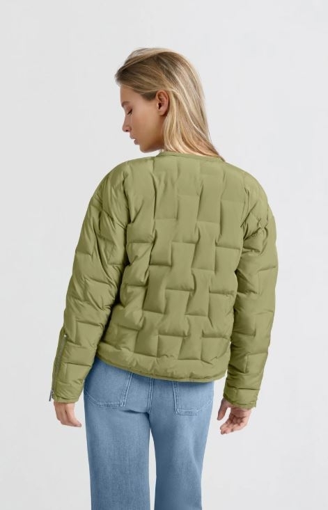 Short Nylon Quilted Jacket